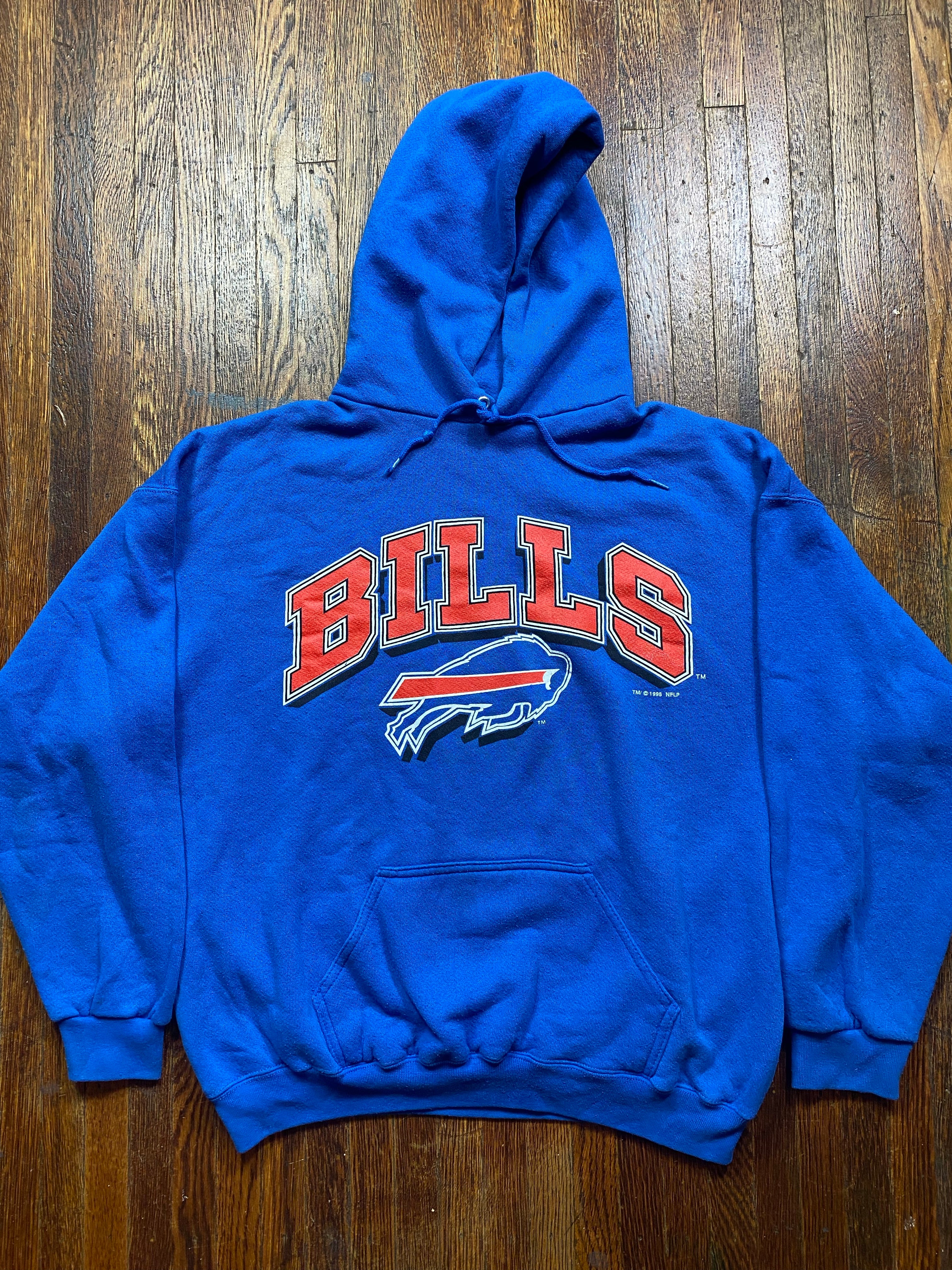 vintage 1995 Buffalo Bills Hoodie sweatshirt – Hunting Vintage