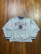 vintage Buffalo Bills embroidered V-neck sweatshirt